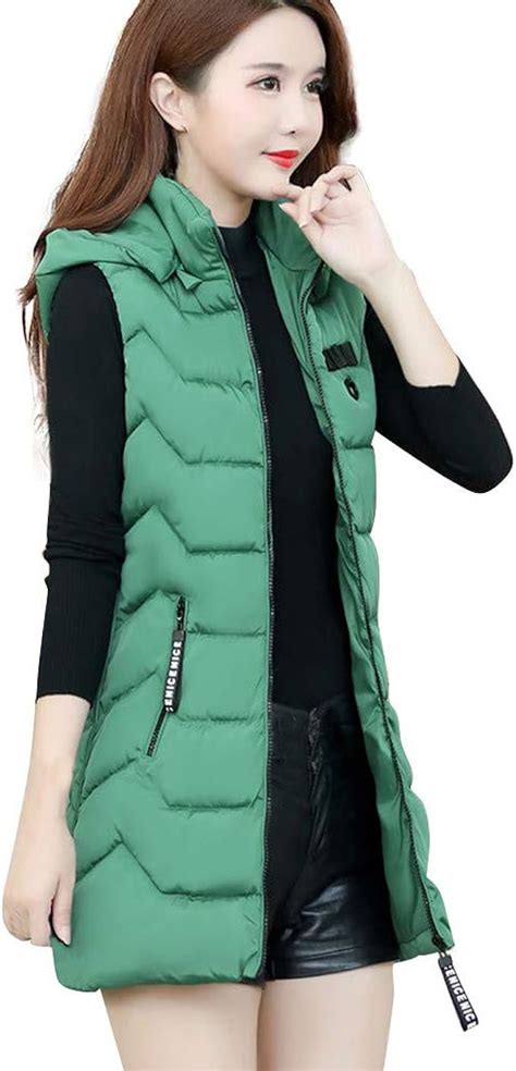 ladies long gilet body warmer.